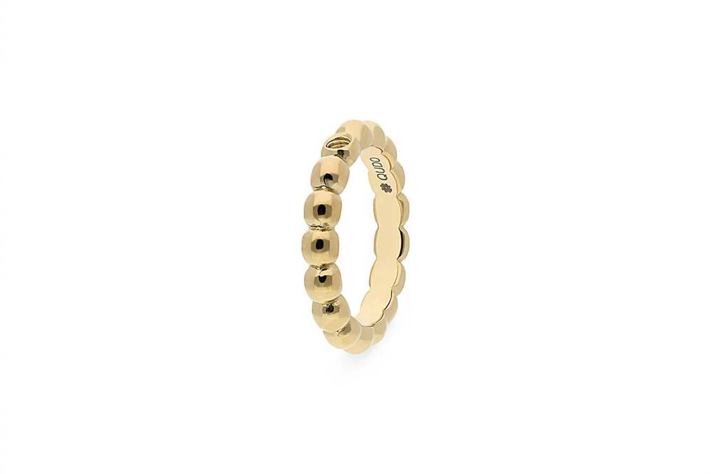 NEW QUDO women's basic veroli ring in gold